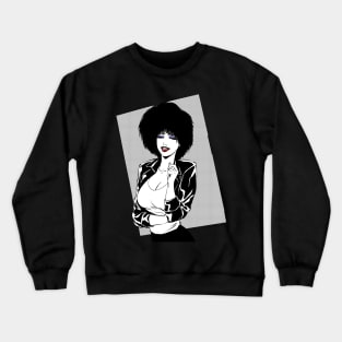 Goth Girl Laugh Crewneck Sweatshirt